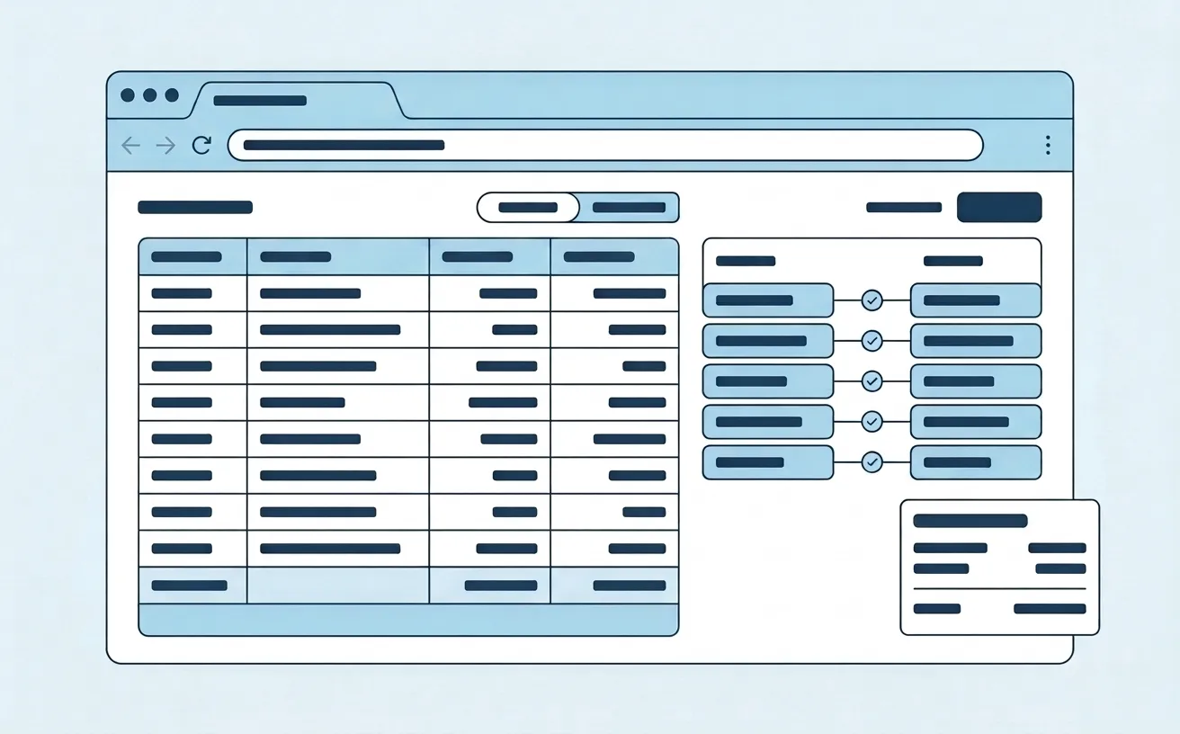 Accounting & Settlement - stylized preview of the platform